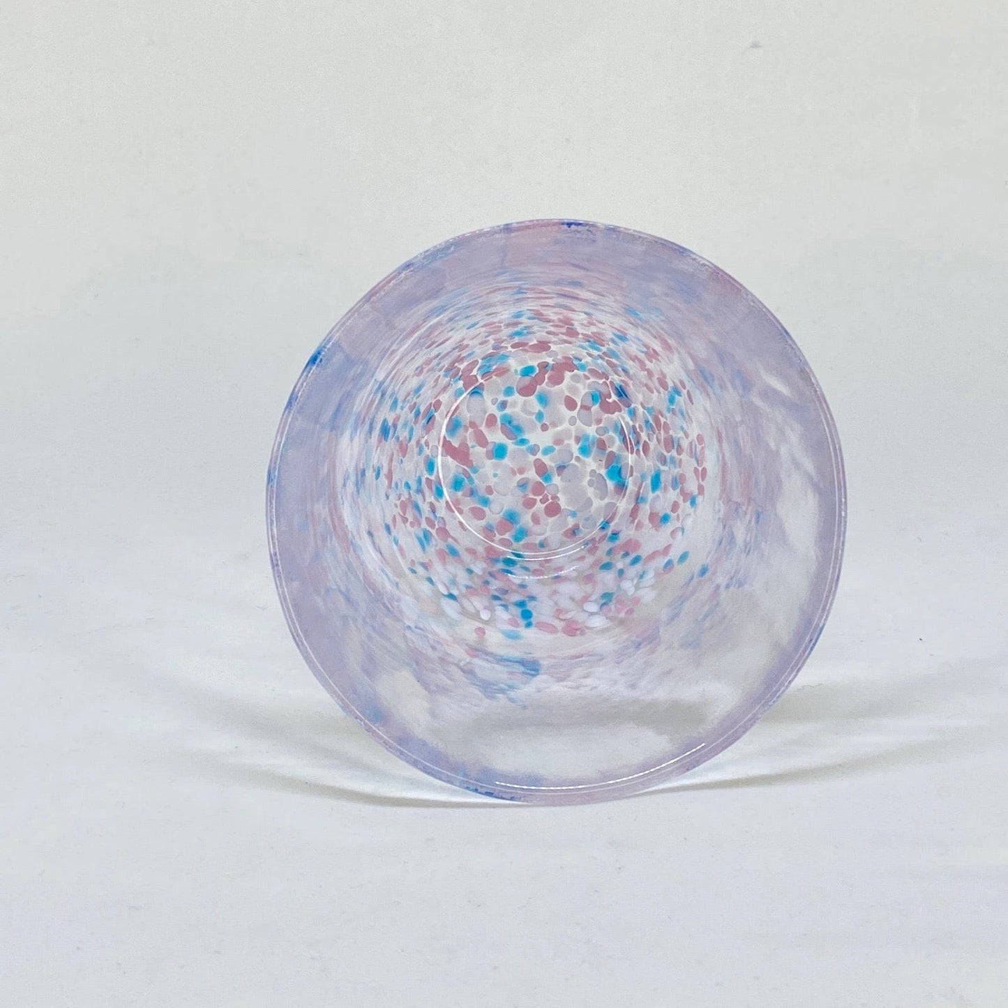 CHERRY BLOSSOMS AND BLUE SKY HANDBLOWN GLASS TUMBLER - Tea Stop