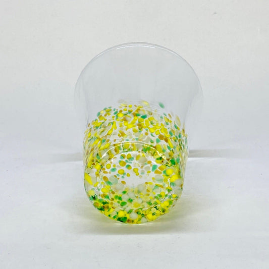 SUMMER SUNFLOWER HANDBLOWN GLASS TUMBLER - Tea Stop