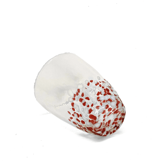 TALL AOMORI RED APPLE HANDBLOWN GLASS TUMBLER - Tea Stop