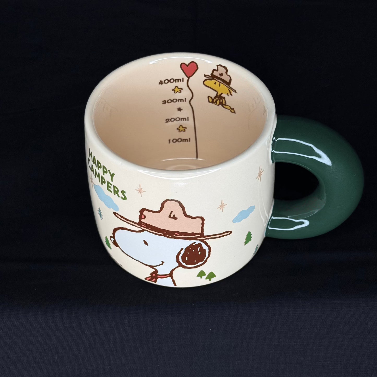 Offical Snoopy Beagle Scouts Mug Green Handle Mugs & Cups