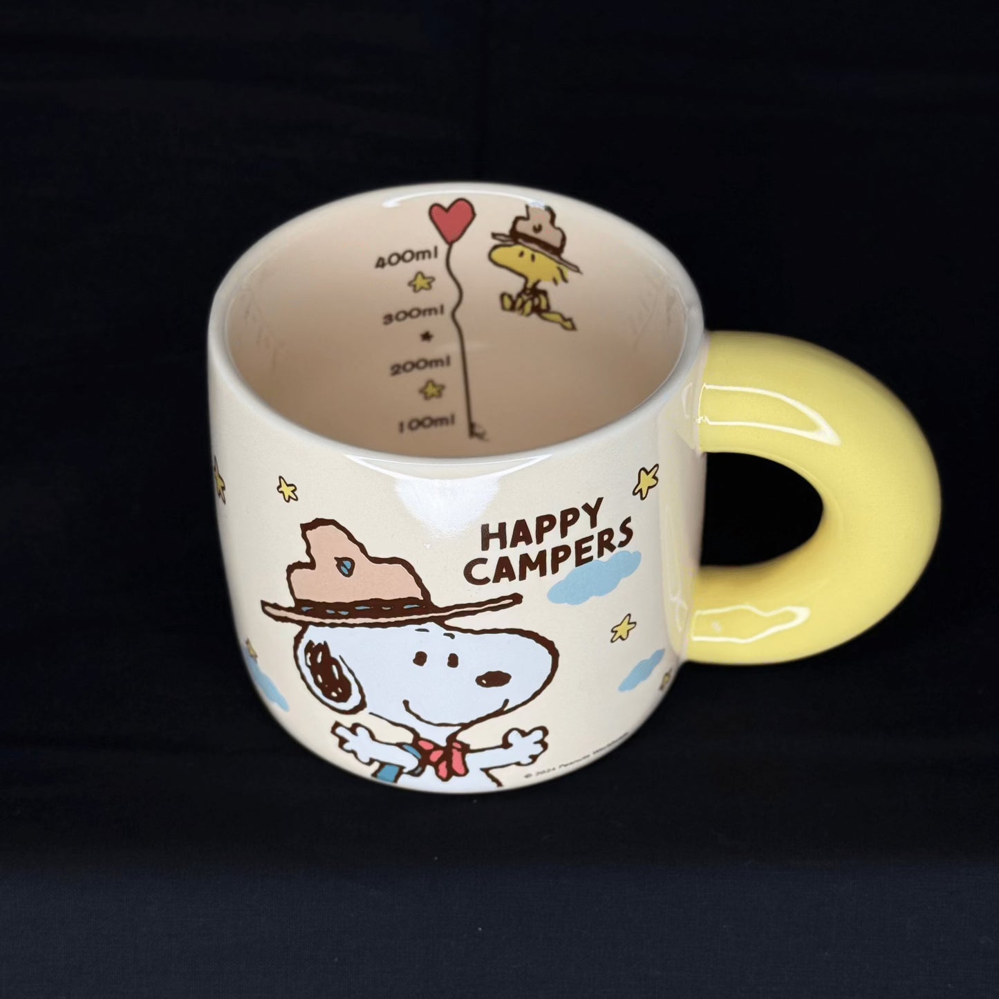 Offical Snoopy Beagle Scouts Mug Yellow Handle Mugs & Cups
