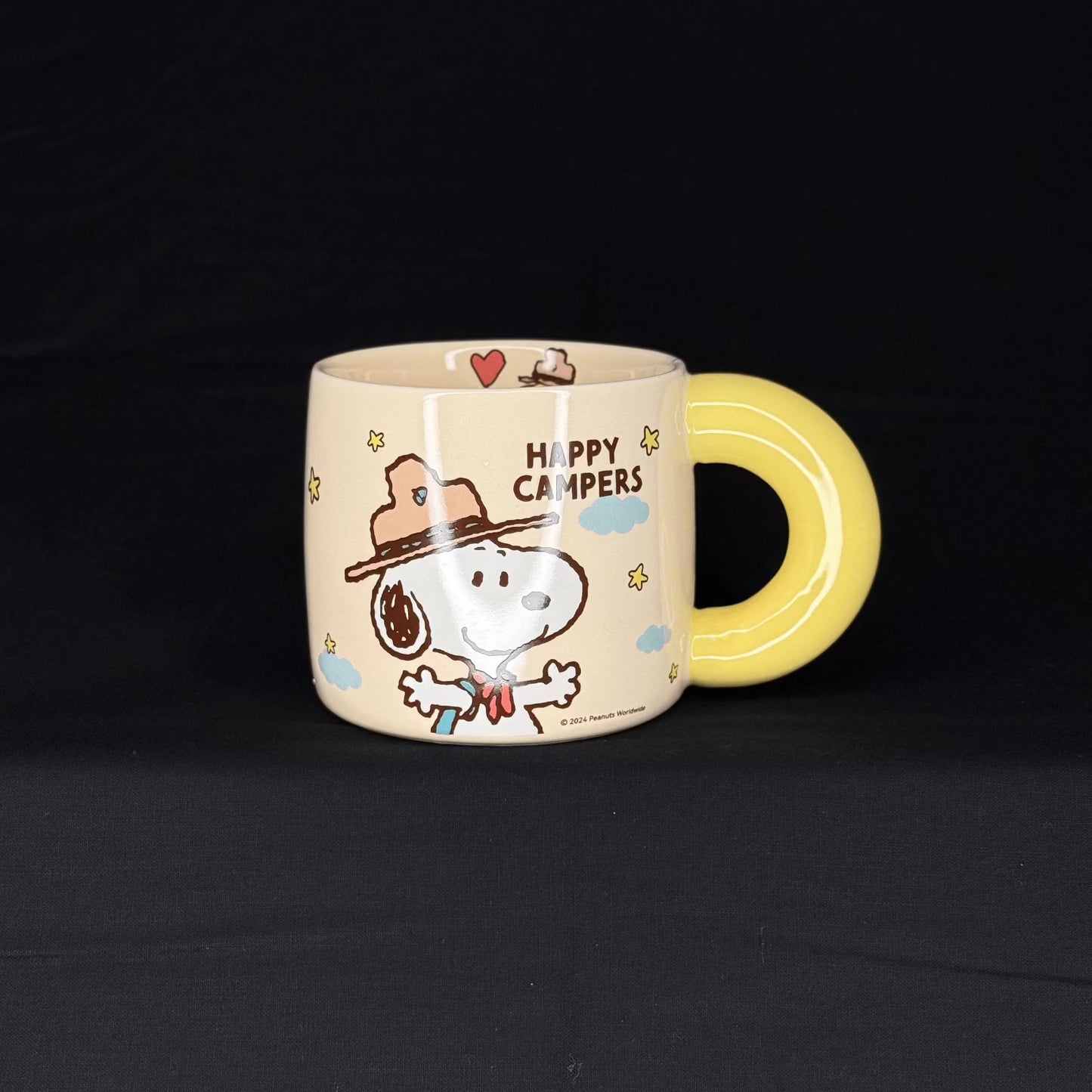 Offical Snoopy Beagle Scouts Mug Yellow Handle Mugs & Cups