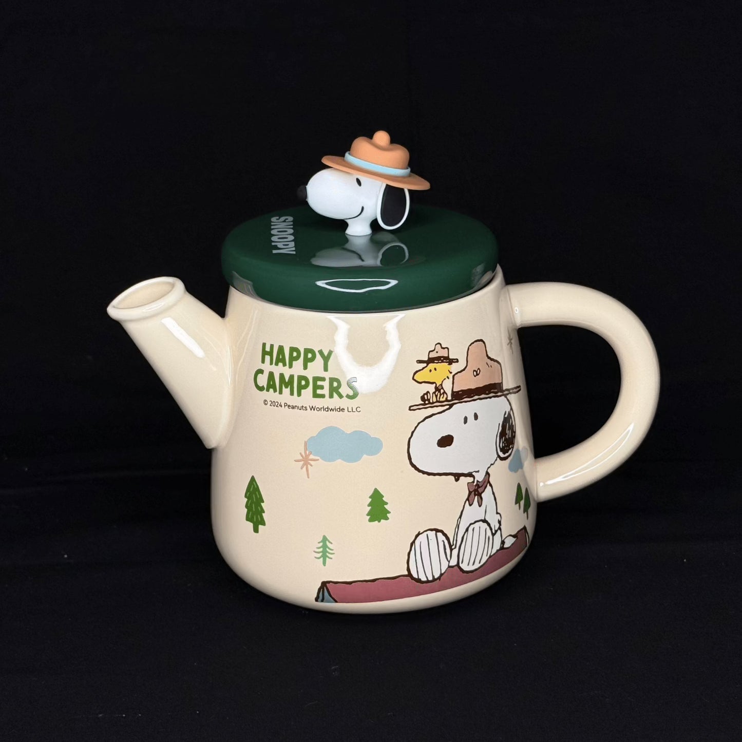 Offical Snoopy Beagle Scouts Tea Set Green Tea Set