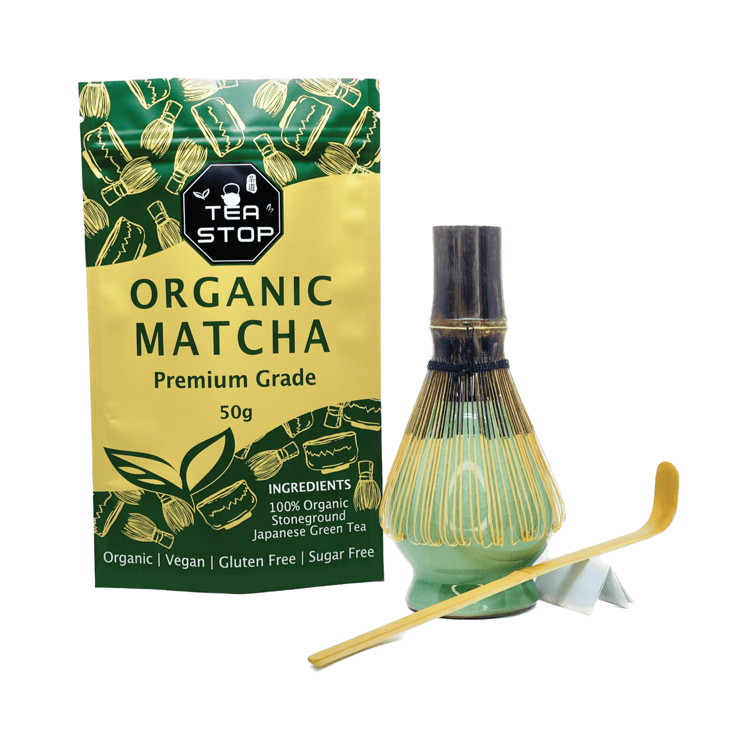 Matcha Set with Organic Matcha – 4-Piece Ritual Kit - Tea Stop
