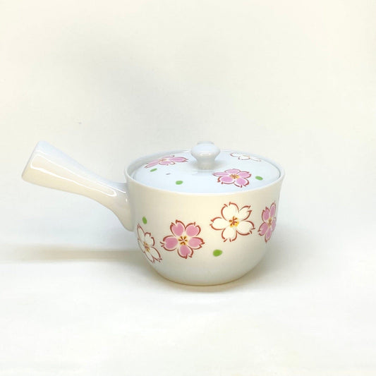 Dual Sakura Porcelain Side-handle Teapot - Tea Stop