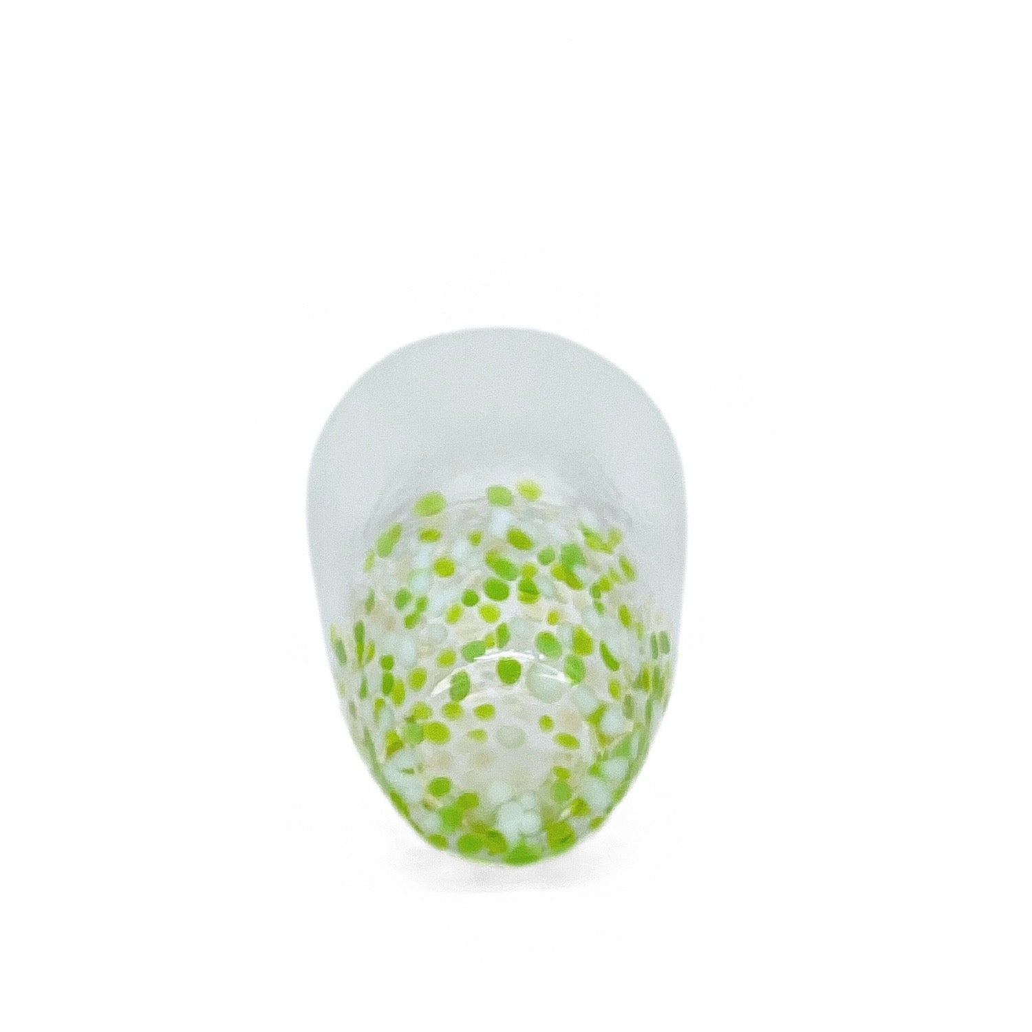TALL GREEN APPLE HANDBLOWN GLASS TUMBLER - Tea Stop