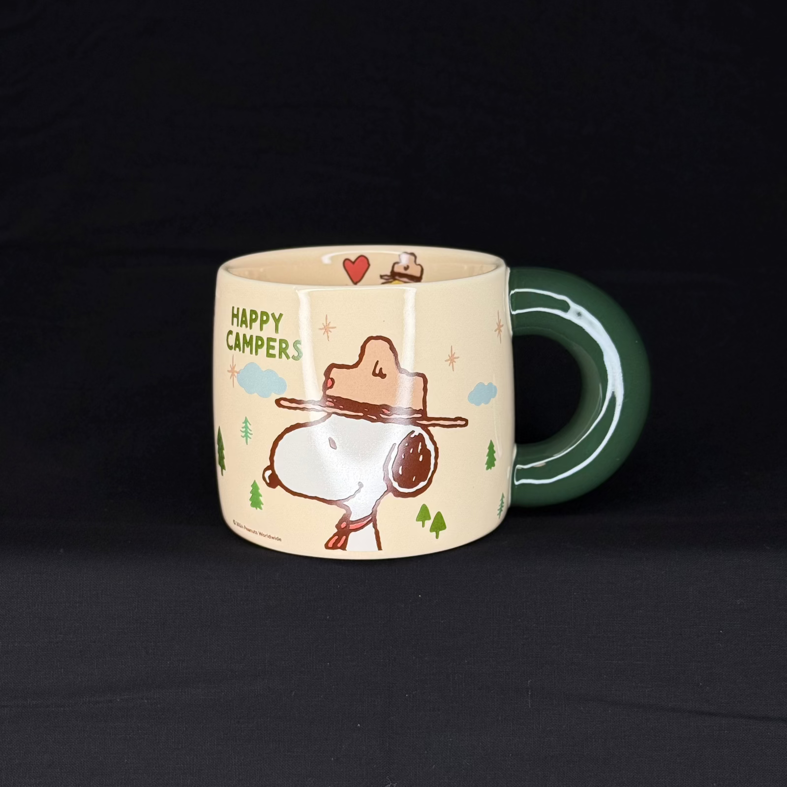 Offical Snoopy Beagle Scouts Mug Green Handle 