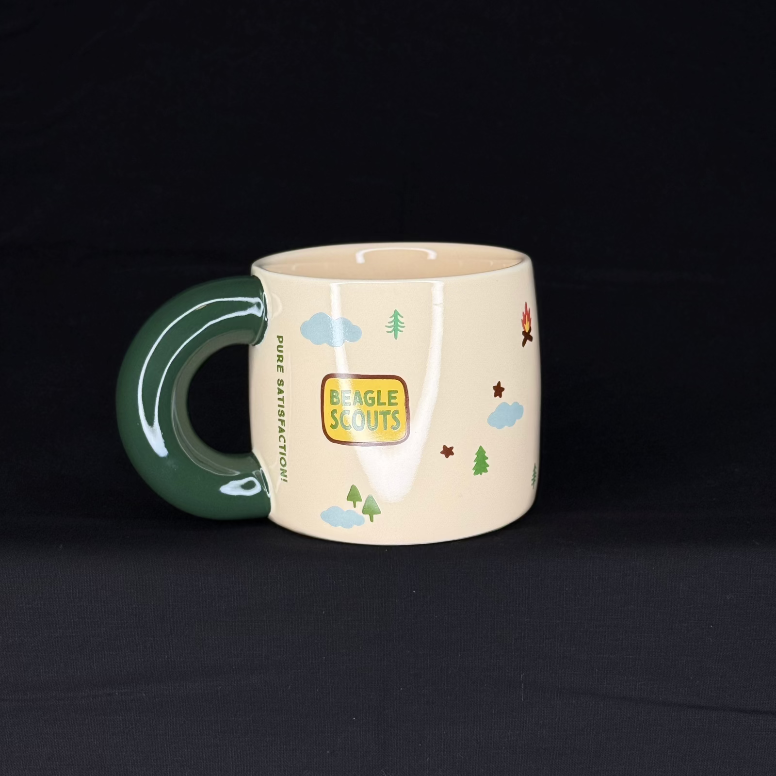 Offical Snoopy Beagle Scouts Mug Green Handle