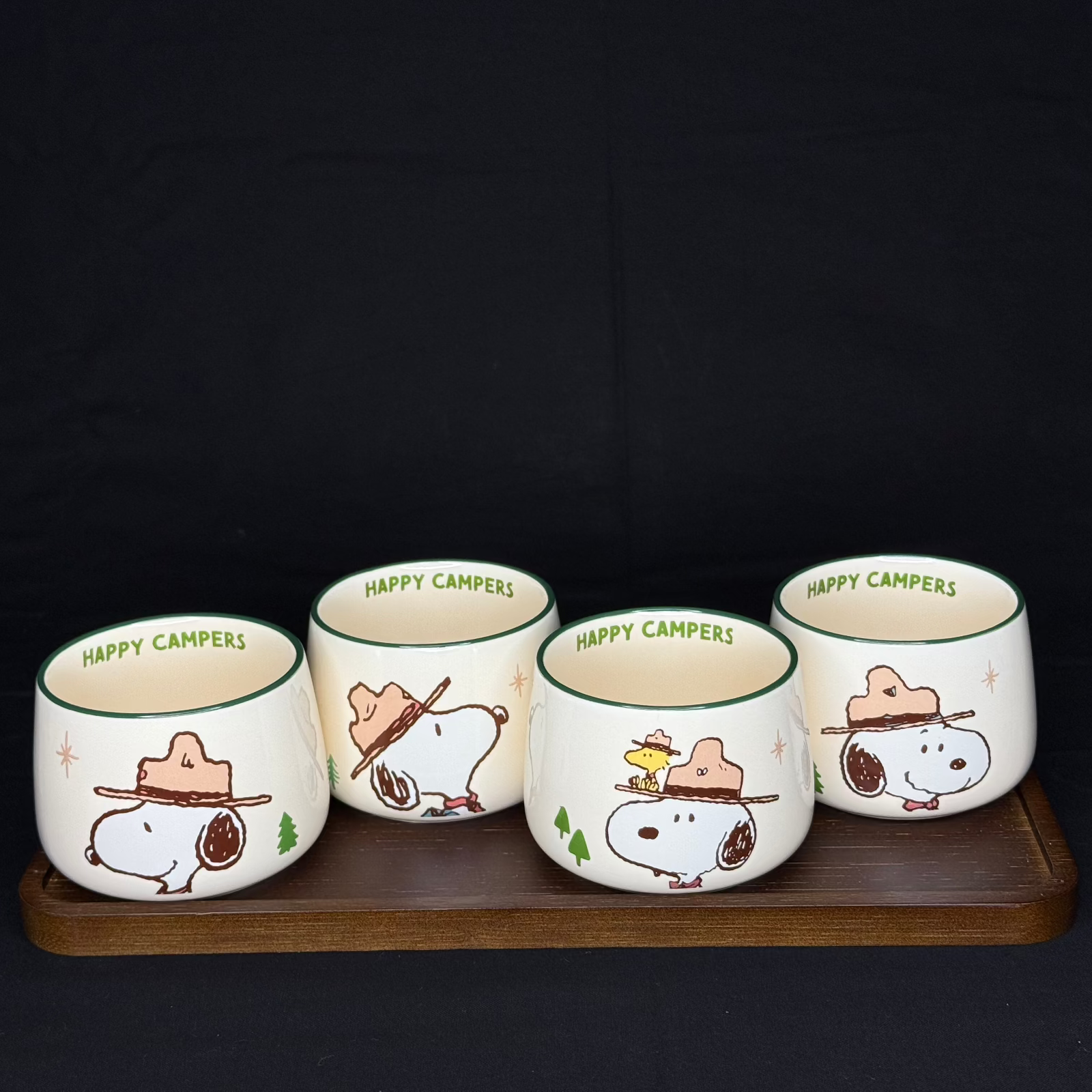 Offical Snoopy Beagle Scouts Tea Set Green