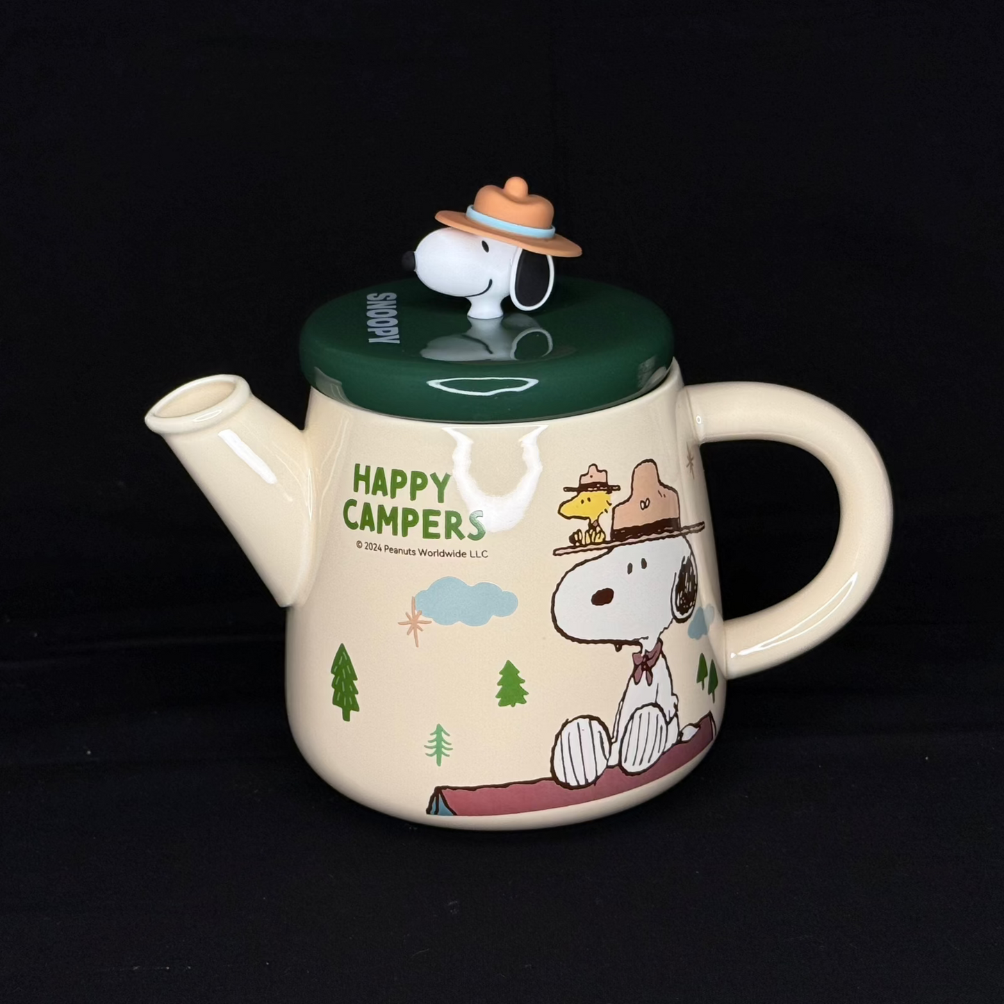 Offical Snoopy Beagle Scouts Tea Set Green