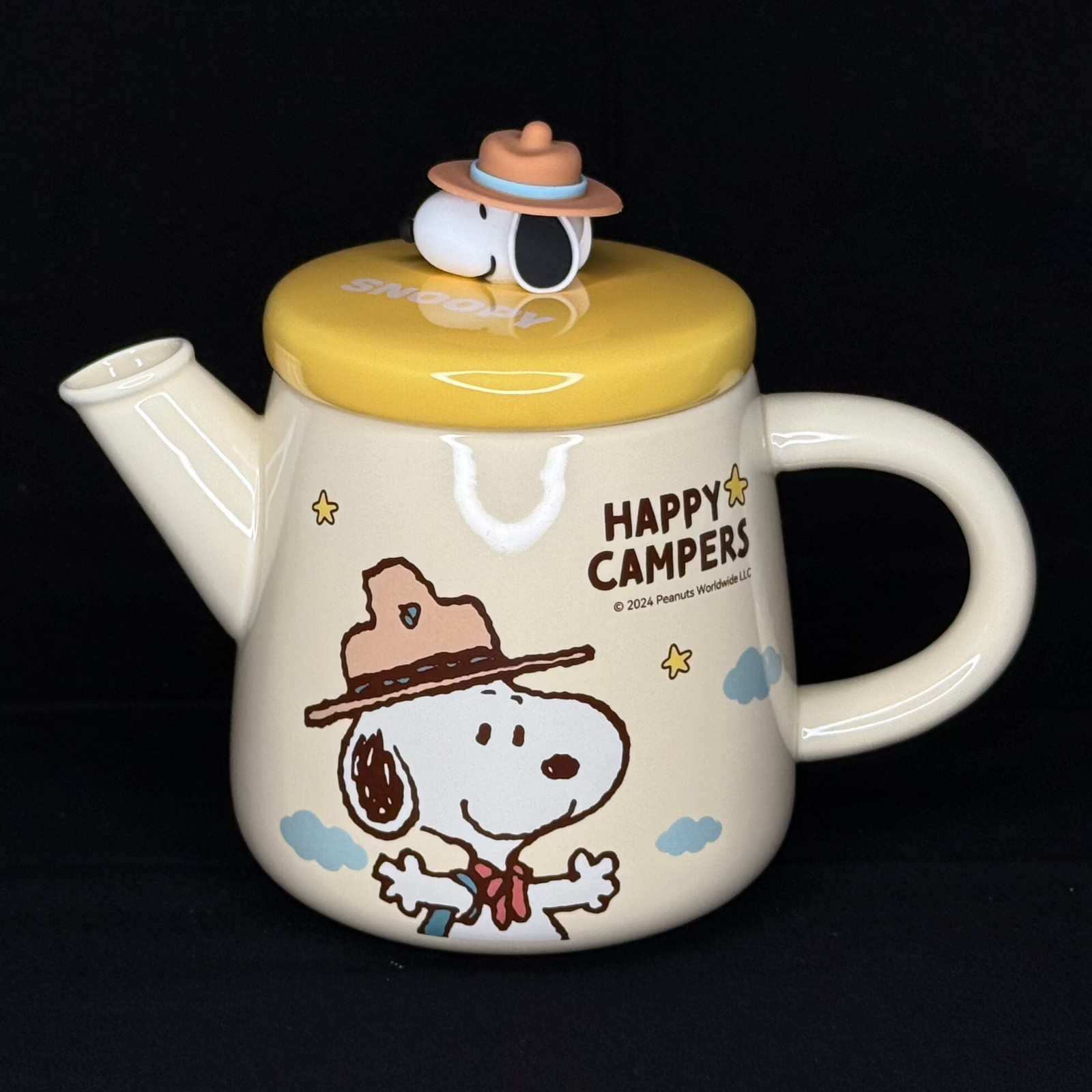 Offical Snoopy Beagle Scouts Tea Set Yellow