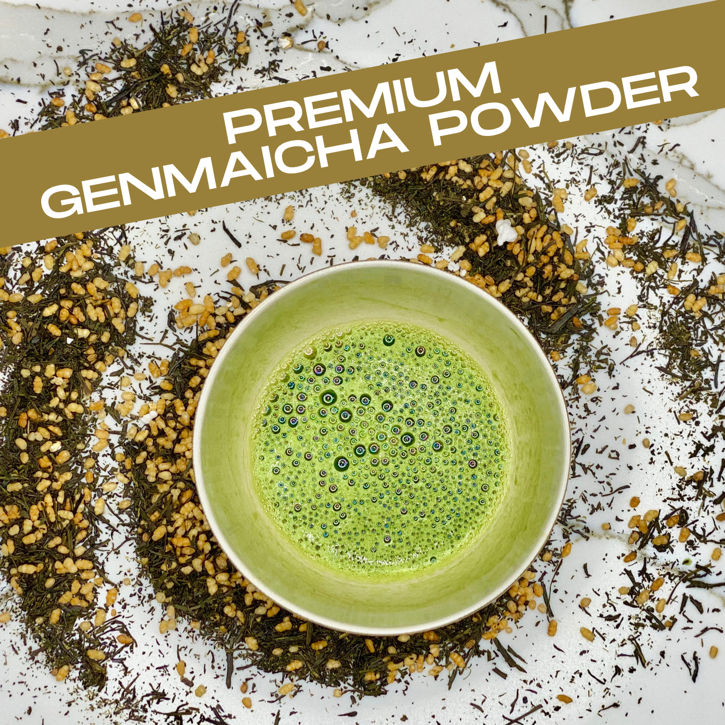 Genmaicha Green Tea – Roasted Rice Blend Powder