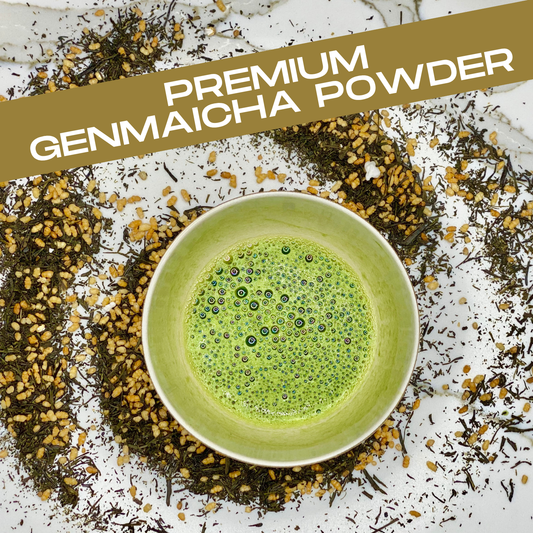 Genmaicha Green Tea – Roasted Rice Blend Powder