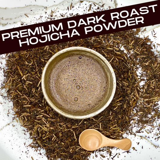 Premium Organic Hojicha Powder – Roasted Green Tea