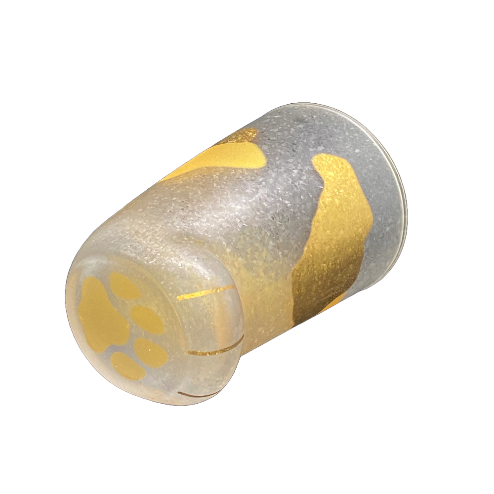 PREMIUM GOLDEN CALICO CATS PAW GLASS - Tea Stop