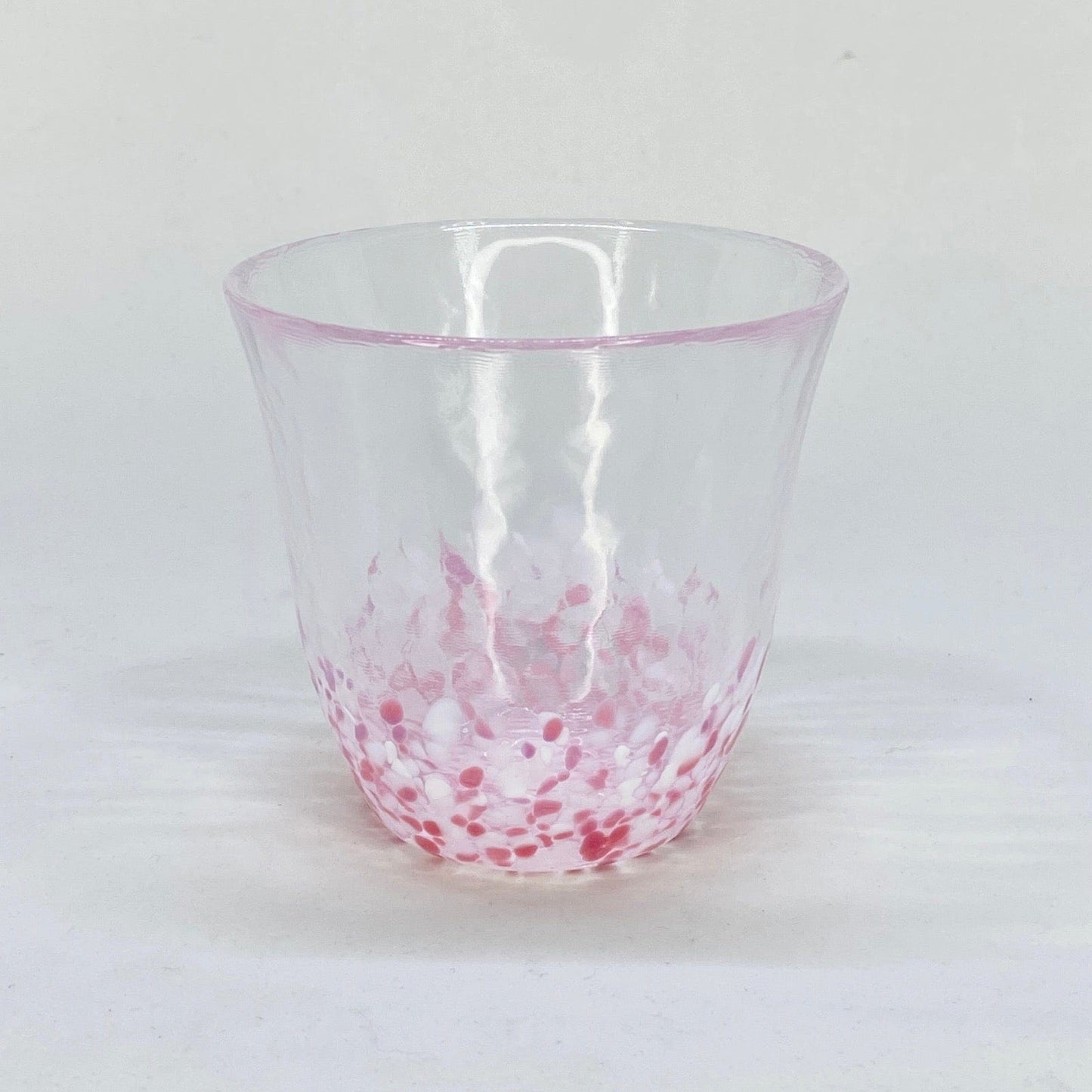 CHERRY BLOSSOMS HANDBLOWN GLASS TUMBLER Glassware