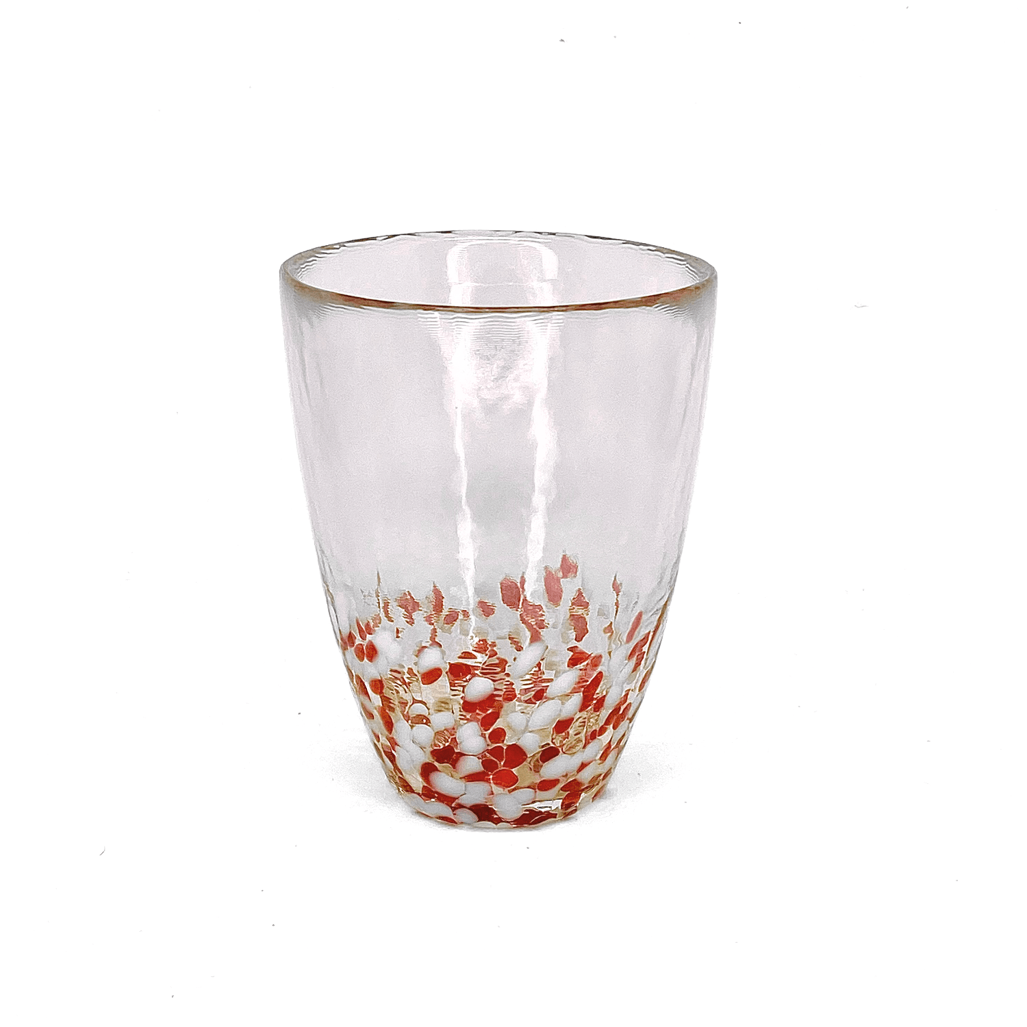 TALL AOMORI RED APPLE HANDBLOWN GLASS TUMBLER Glassware
