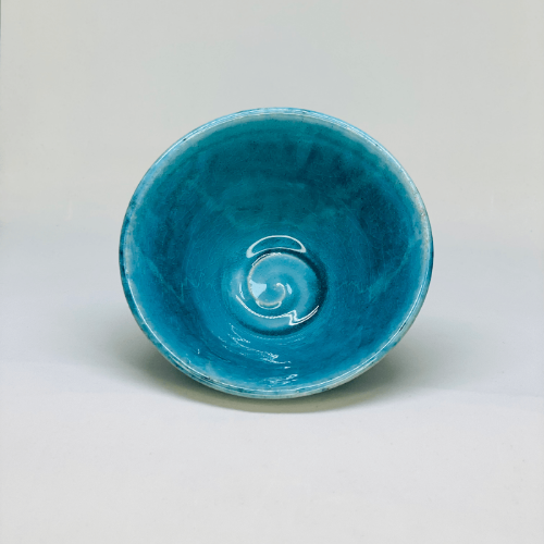 Turkey Blue Sugi-nari Tea Bowl Matcha Bowls