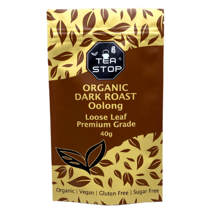 Organic Dark Roast Oolong - Loose Leaf Premium Grade by Tea Stop Shop