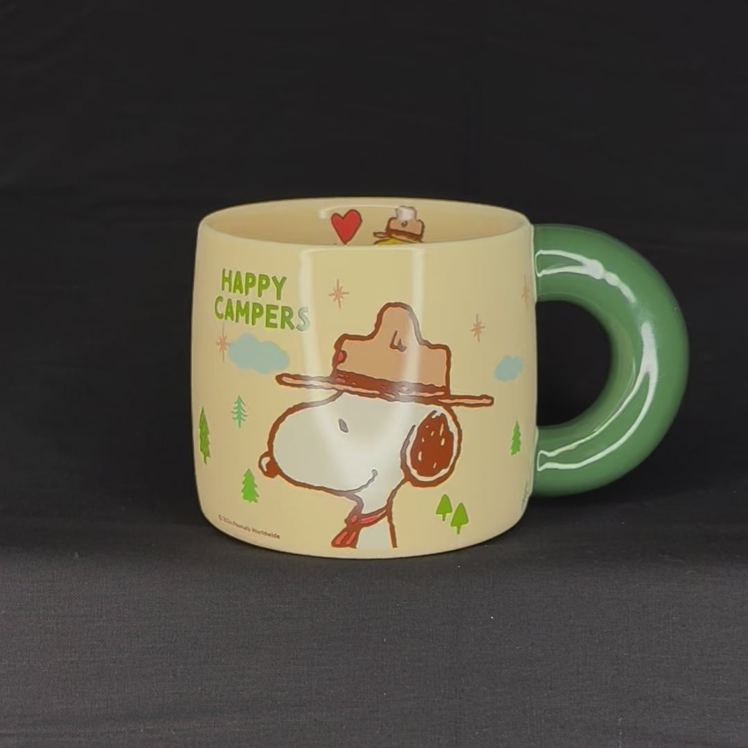 Offical Snoopy Beagle Scouts Mug Green Handle
