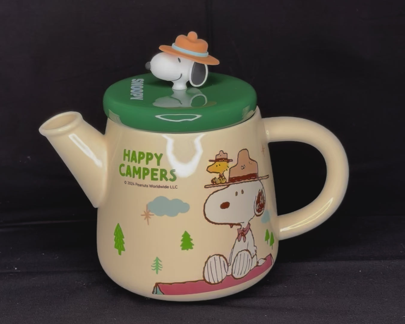 Offical Snoopy Beagle Scouts Tea Set Green