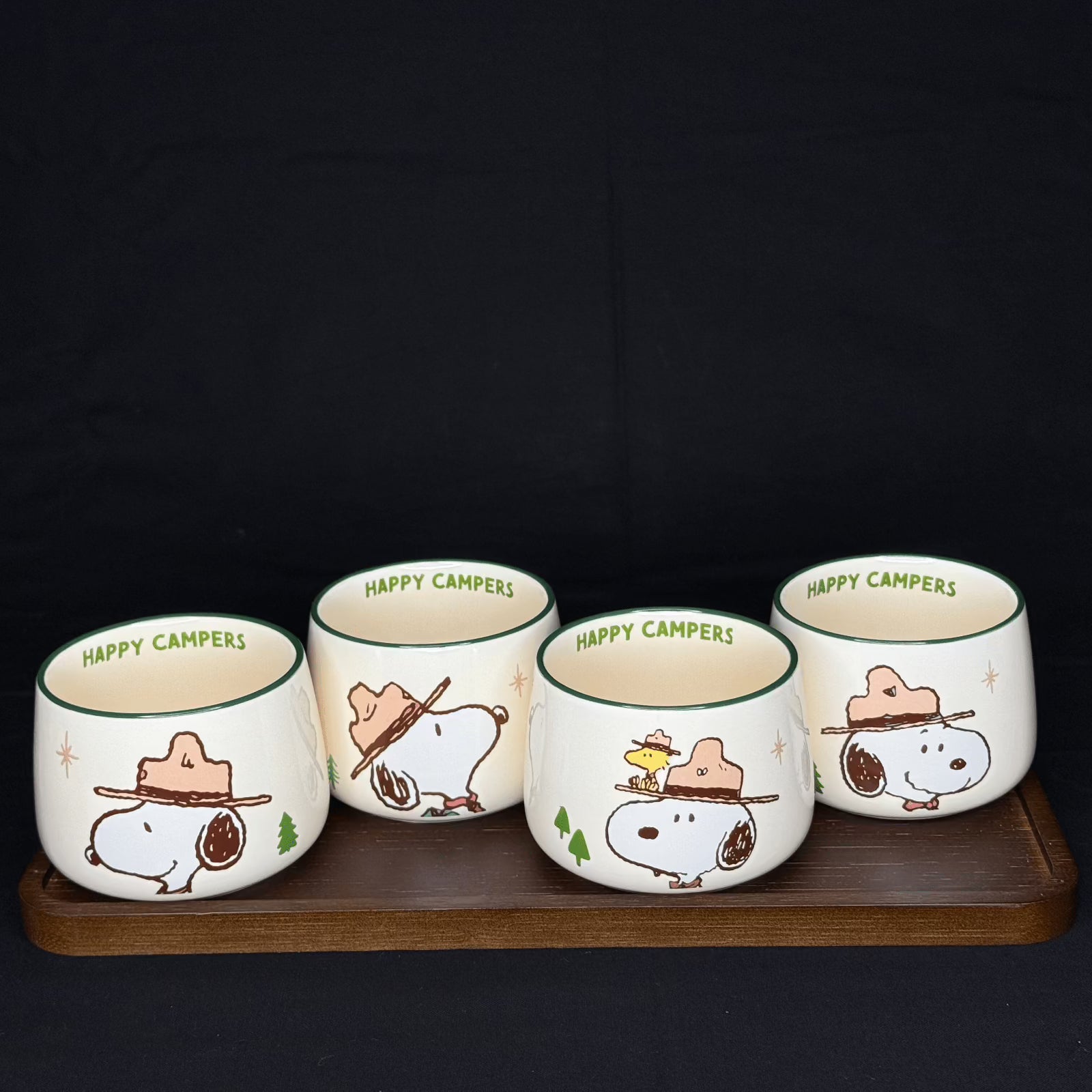 Offical Snoopy Beagle Scouts Tea Set Green Tea Set