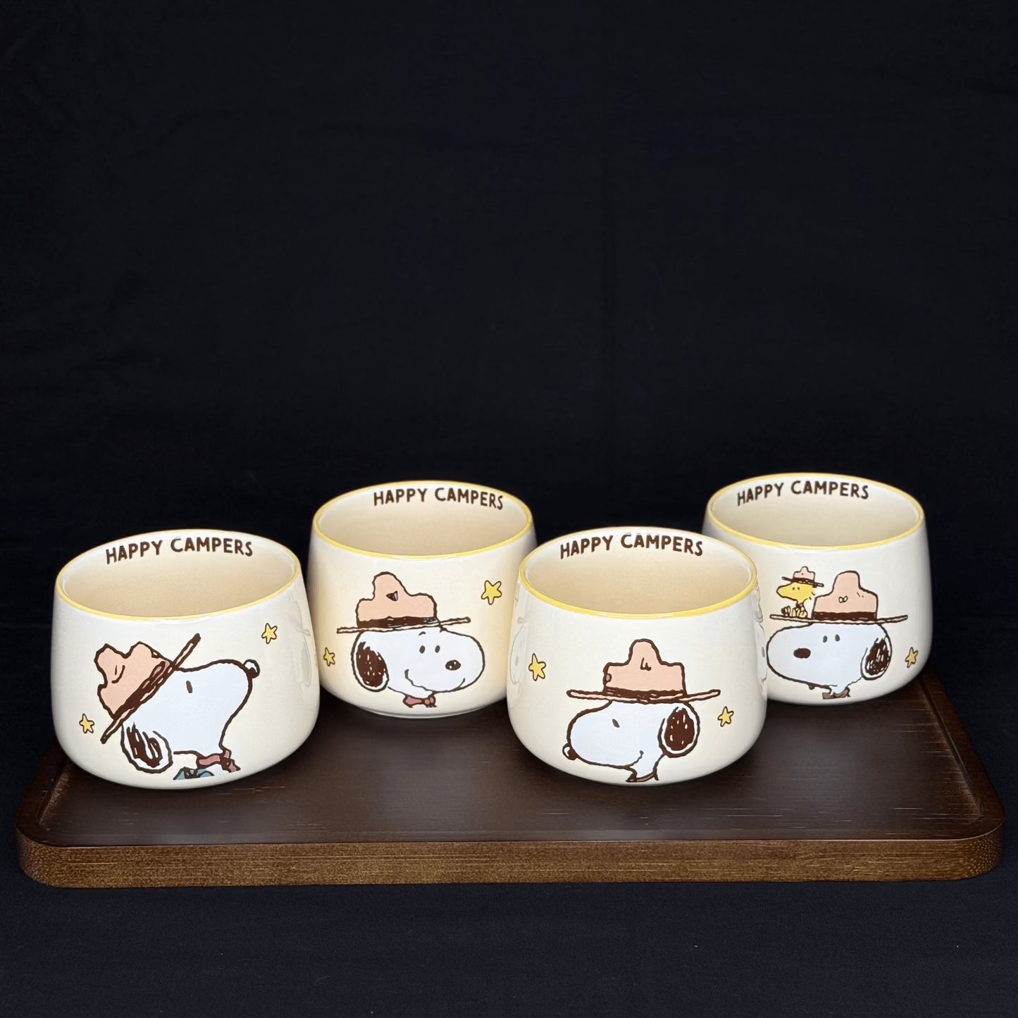 Offical Snoopy Beagle Scouts Tea Set Yellow Tea Set