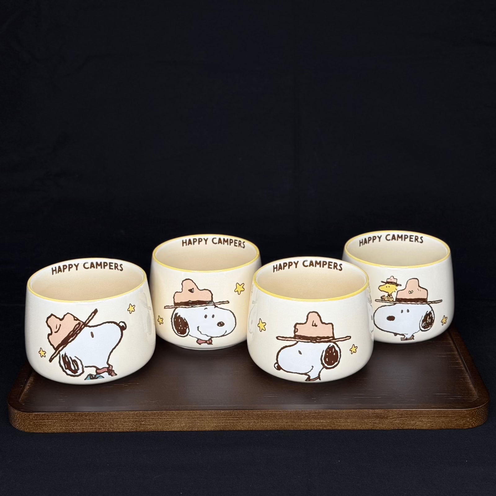 Offical Snoopy Beagle Scouts Tea Set Yellow Tea Set