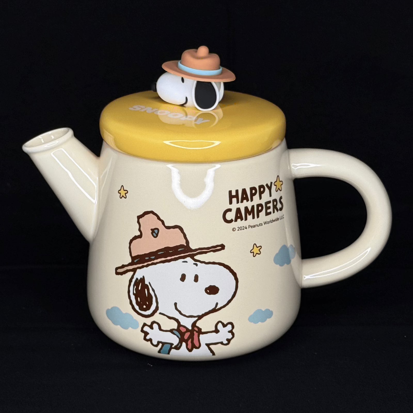 Offical Snoopy Beagle Scouts Tea Set Yellow Tea Set