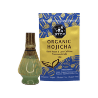 Matcha Set with Organic Hojicha – Roasted Green Tea Ritual Kit