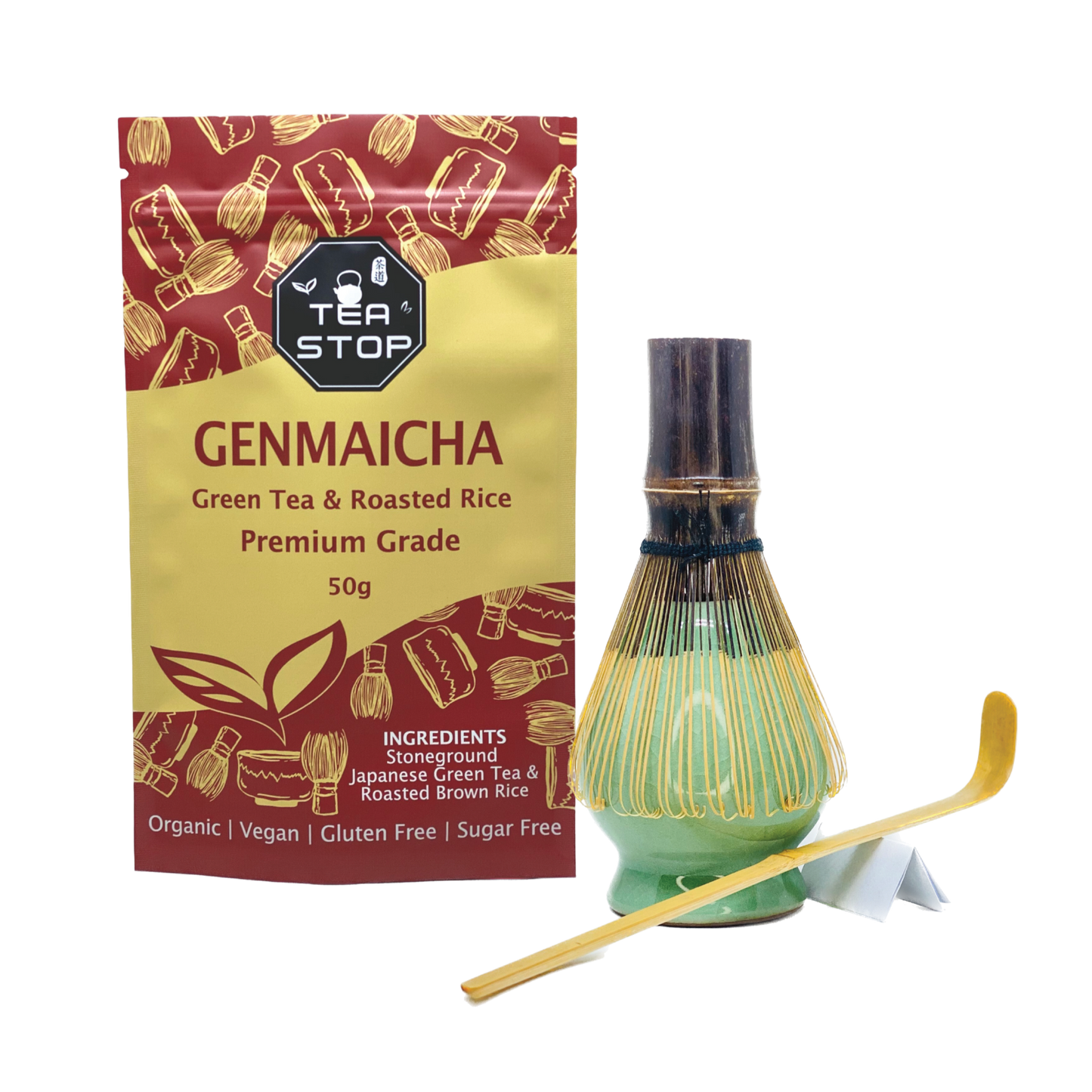 Matcha Set 2 & Genmaicha Powder - Tea Stop