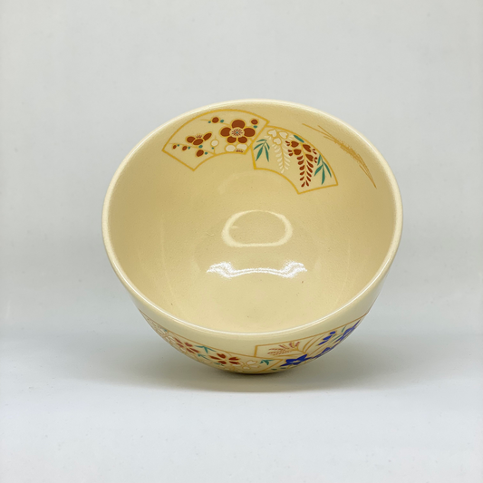 Flower Fan Tea Bowl - Tea Stop