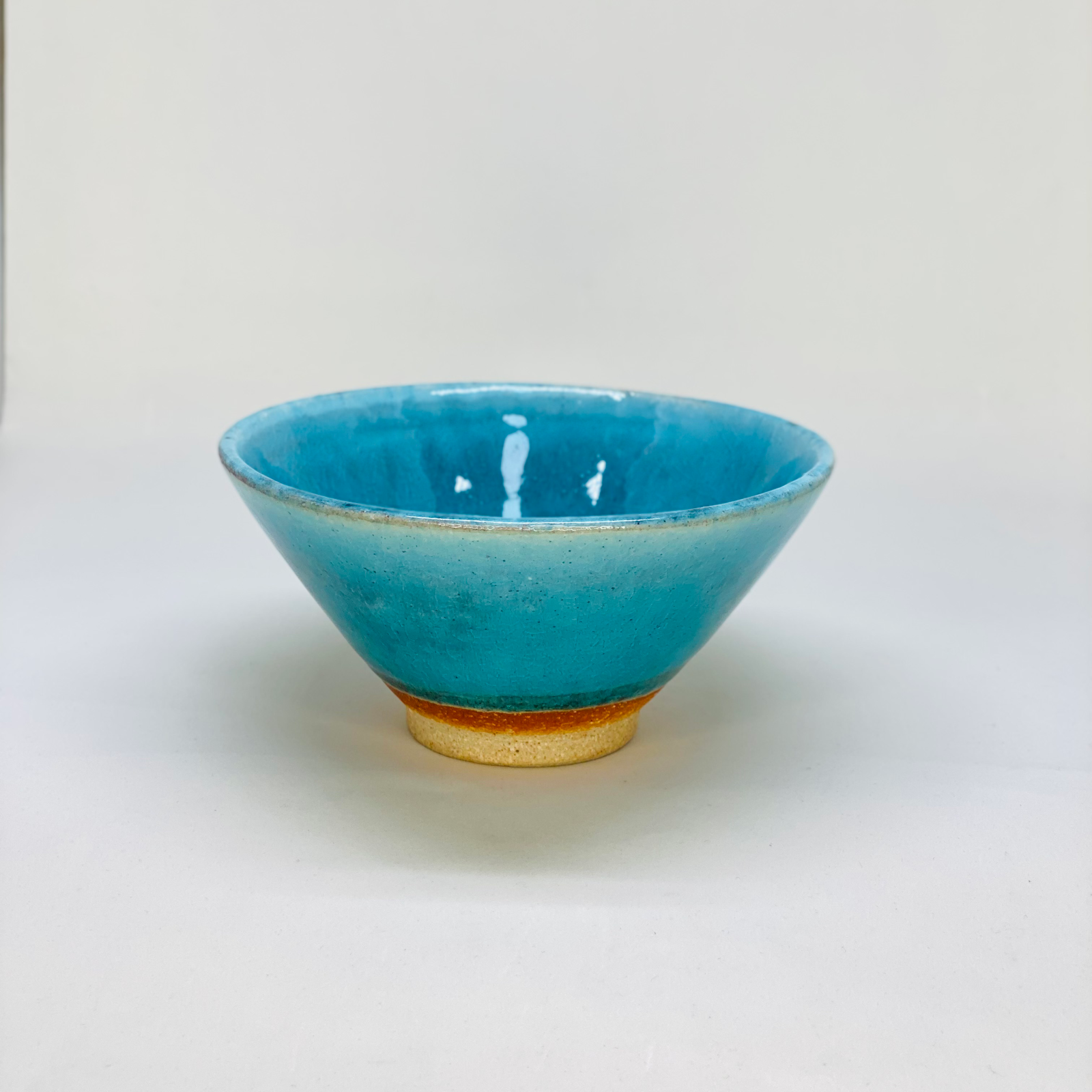 Turkey Blue Sugi-nari Tea Bowl - Tea Stop