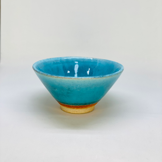 Turkey Blue Sugi-nari Tea Bowl - Tea Stop