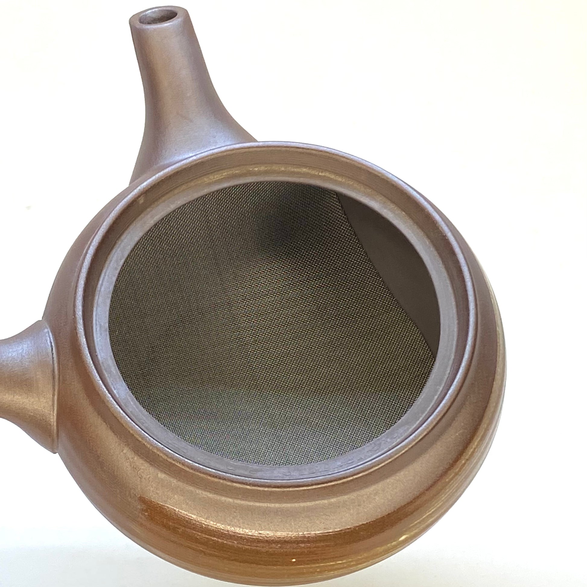 White eye brush stroke Side-handle Teapot - Tea Stop