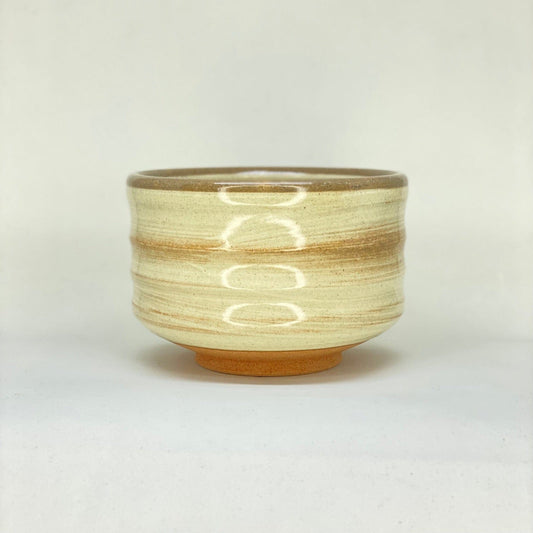 Cream & Brown Glaze Tea Bowl - Tea Stop