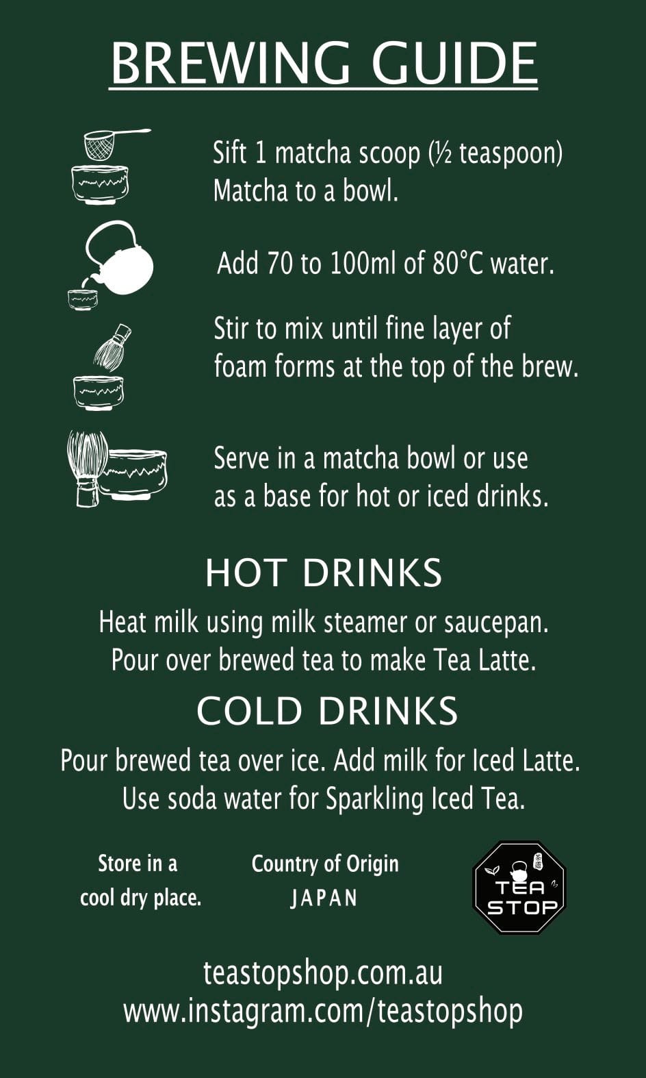 Premium Grade Organic Matcha - Tea Stop